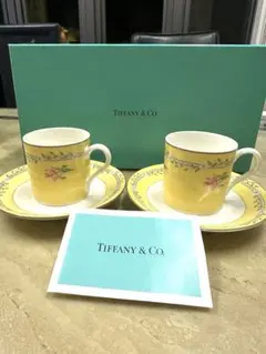 Tiffany & Co. ピンクチューリップ デミカップ・ソーサーセット