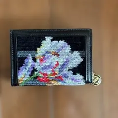 花柄刺繍 コインケース FEILER