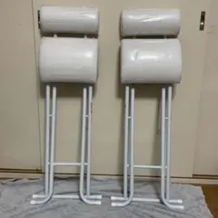 折りたたみ式　ハイチェア 2脚セット ホワイト　ニトリ　ハイスツールのサムネイル