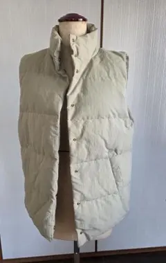 niko and...ライトグリーン　ベージュダウンベスト　新品　未使用
