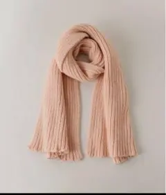 basrange リブニットマフラー　pink