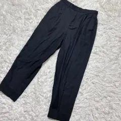 【c6093】SamansaMos2 スラックス　ブラック　ストレッチ