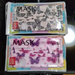 Kara MASK 蝶デザイン 使い捨てマスク 20枚入り