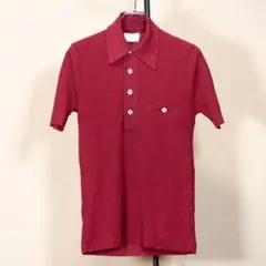 【極美品】70s JCPenney ヴィンテージ ニットポロシャツ タイト Mのサムネイル