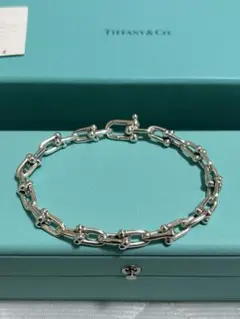 Tiffanyティファニー ハードウェア ラージ リンク ブレスレット2コマ