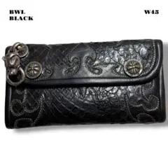 極希少品！ BWL ビルウォールレザー ウォレット 長財布 ブラック 黒 925のサムネイル