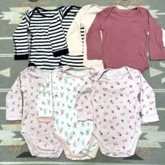 子供服どんどん出品❣️UNIQLO 肌着　まとめ売り　長袖　ロンパース 90