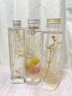 ドライフラワー ハーバリウム 3本セット