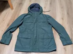 Uniqlo Mountain Parka - Green & Navy -