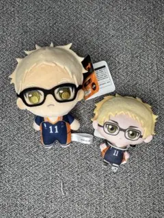 【ハイキュー‼︎】ぷちっしゅ！、ぬいぐるみちゃーむ（月島蛍）2点セット