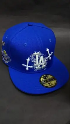 New Era 59FIFTY×NZMUコラボLAドジャースキャップブルー3/8