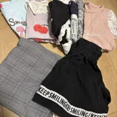 キッズ Tシャツ　ズボン　110cm 女の子　8点セット　まとめ売り