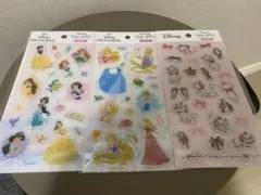 ディズニープリンセス　エポキシラメシール　ぷっくり　マリーちゃん　3枚セット