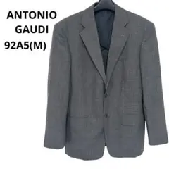 【美品】ANTONIO GAUDI ガウディテーラードジャケットグレーストライプ