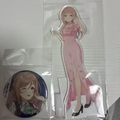 学園アイドルマスター 姫崎莉波 アクリルスタンド＆グリッター缶バッジ