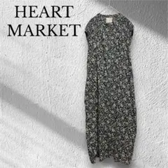 ハートマーケット　シャツワンピース　コットン100％　フレンチスリーブ　ロング丈のサムネイル