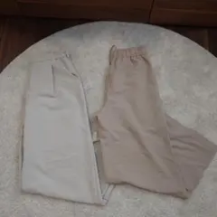 ワイドパンツ ゴムウエスト　2本 GU