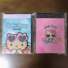 新品未使用♡サンリオハローキティ日焼けメモ ハローキティ おそろいちびメモ レオパード めも メモ帳 メモ紙