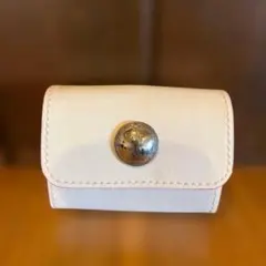 【B品】カード（国産ホワイトレザー）ハンドメイド（端革利用のためB品扱い）