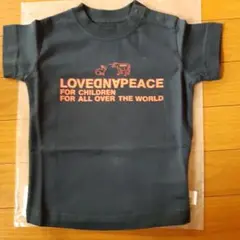 ★値下げ↓★＊フェリシモ＊サイズ90＊ネイビーにロゴプリント入りTシャツ ＊