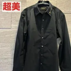 超美✨ReZARD ヒカル　黒シャツ　ドレスシャツ　カジュアルシャツ