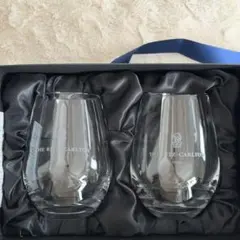 【新品未使用】ザ・リッツ・カールトン東京 ペアグラスセット 非売品ロゴ入り 箱付