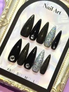 ダークネイルチップ10本セット