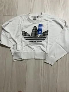 adidas Originals トレフォイル スウェット 白のサムネイル