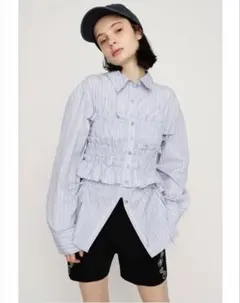 SLY完売BUSTIER LAYERED GATHER シャツ イエロー - メルカリ