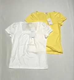 Anysis 半袖 カットソー　2枚セット　白/黄色　サイズ2 オンワード