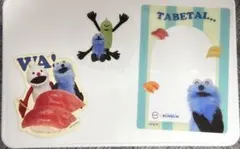 パペットスンスン×スシロー コラボ クリアカード　ステッカー　ピック