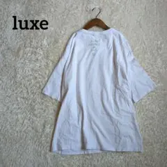 【luxe】大阪店限定　バックプリントTシャツ M 白のサムネイル