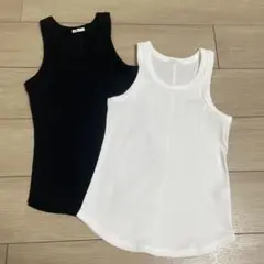 リブ タンクトップ