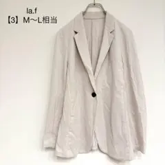 ラエフ　テーラードジャケット　アイボリー　羽織り　アウター　オフィス秋冬　M〜L