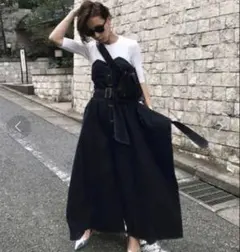AMERI MEDI INVERT サスペンダー デニム ロングスカート 25 - メルカリ