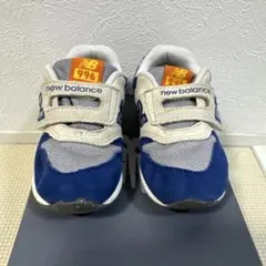 ニューバランス　IZ996MB3 14.5cm ワイド 青/灰/オレンジ