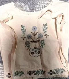 Samansa Mos2 リボンフラワー刺繍ベスト