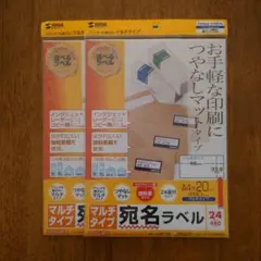 SANWA SUPPLY 宛名ラベル LB-EM17N 2点