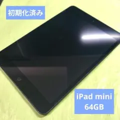 iPad mini 64GB Wi-Fiモデル ブラック 第1世代 フィルム付き