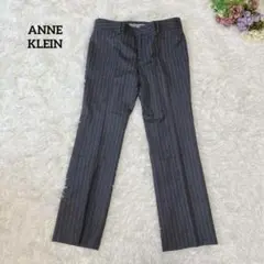 a1145【アンクライン】スラックス グレー 11号 ストライプ