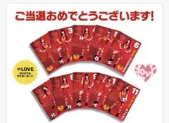 10枚】＝LOVE イコラブ マクドナルドコラボ オリジナルサッカーカード