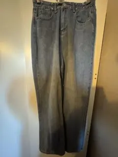 ライトブルー ストレートデニムパンツ