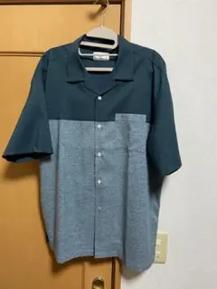 ikka 半袖シャツ XL ダークグリーン
