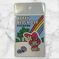 【限定品】マイメロディ　ハッピービーチデイ ステッカー　日焼けマイメロディ