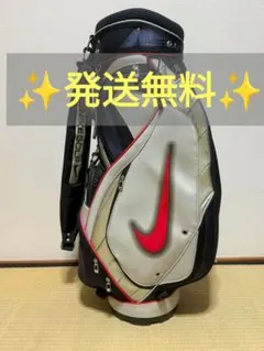 NIKE GOLF キャディバッグ ゴルフバッグ 6分割 ブラック×シルバーのサムネイル
