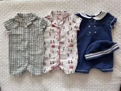 nexbaby. ロンパース・カバーオール3点セット（帽子付き）