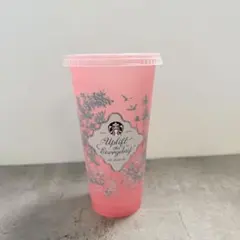 ピンク☆スターバックス　ミステリーカラーチェンジングリユーザブルコールドカップ