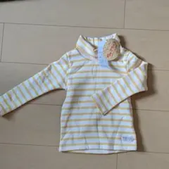 トップス ボーダー 長袖 黄色