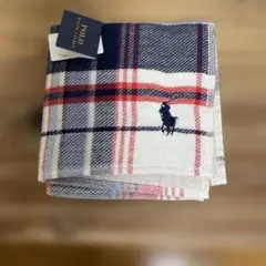 POLO チェック柄 タオルハンカチ