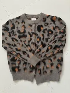 ヒョウ柄カーディガン